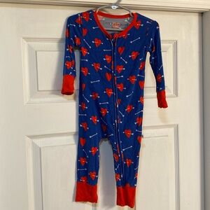 Little Bum Bum 18-24M Heart Print zipper Bodysuit